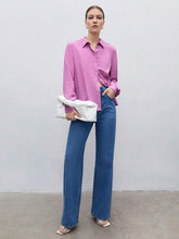 Solid Button Front Shirt